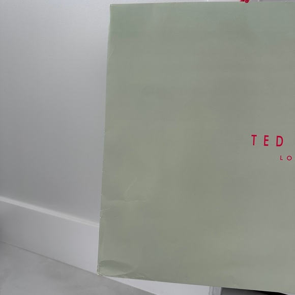 Ted Baker London Shopping Bag w Hot Pink Logo Handles & Inside PRICED TO SELL - Picture 3 of 8